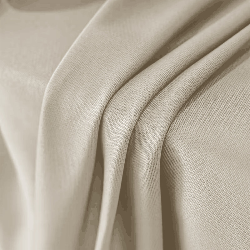 Aspire Homeware 100% Polyester Room Darkening Blackout Eyelet Curtains (Set Of 2), Cream, 168cm Width x 183cm Drop