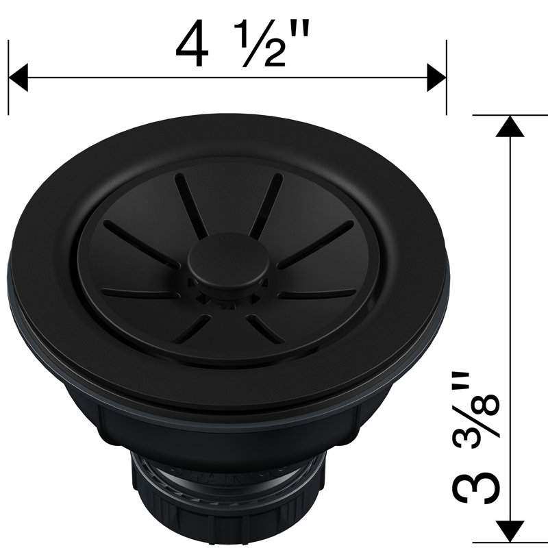 BLANCO PLASTIC BASKET STRAINER COAL BLACK, Coal Black