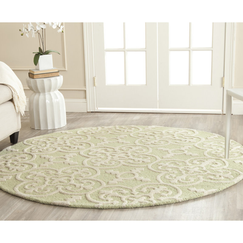 Cambridge Hand Tufted Wool Oriental Rug, Round 6'
