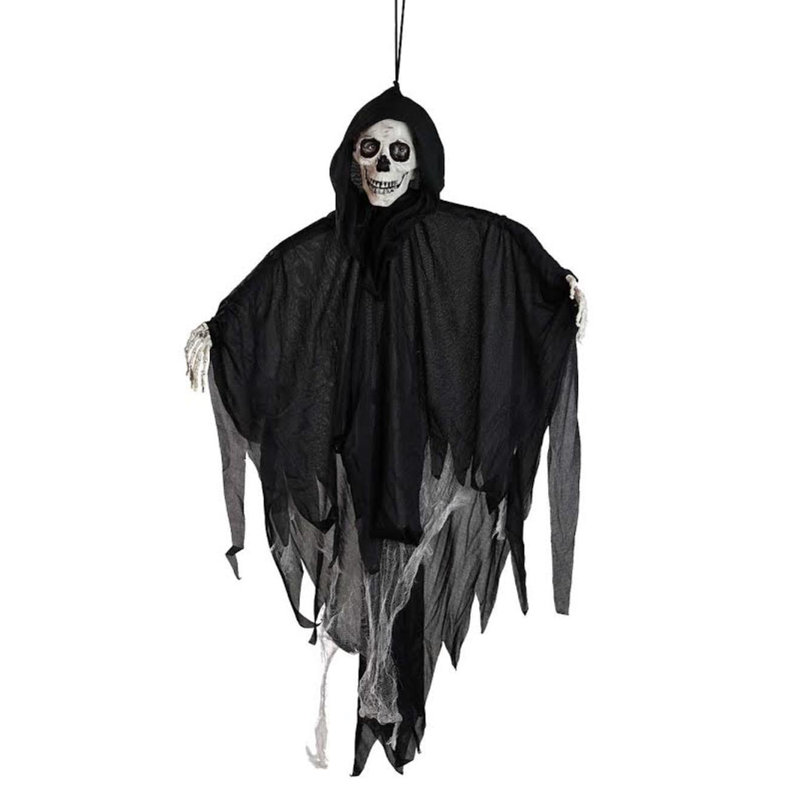 Décoration d'Halloween suspendue 36 po avec yeux lumineux DEL 36 po