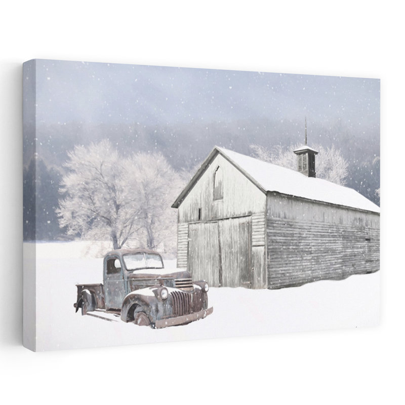 Blancs d'hiver, paysage contemporain abstrait, art hivernal, H 24 po x l 16 po