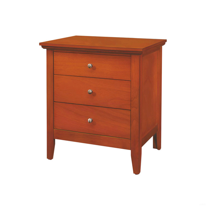 Charmante table de chevet de rangement décontractée pour tout espace, Brun