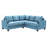 Sectional Sofa, Transitional Micro Suede Sofa, Removable Backs/Arms, Reversible Chaise And Kiln-Dried Frame