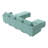 Modular Sectional Sofa U Shaped Couch Reversible Sofa Couch With Storage Seat-777081618