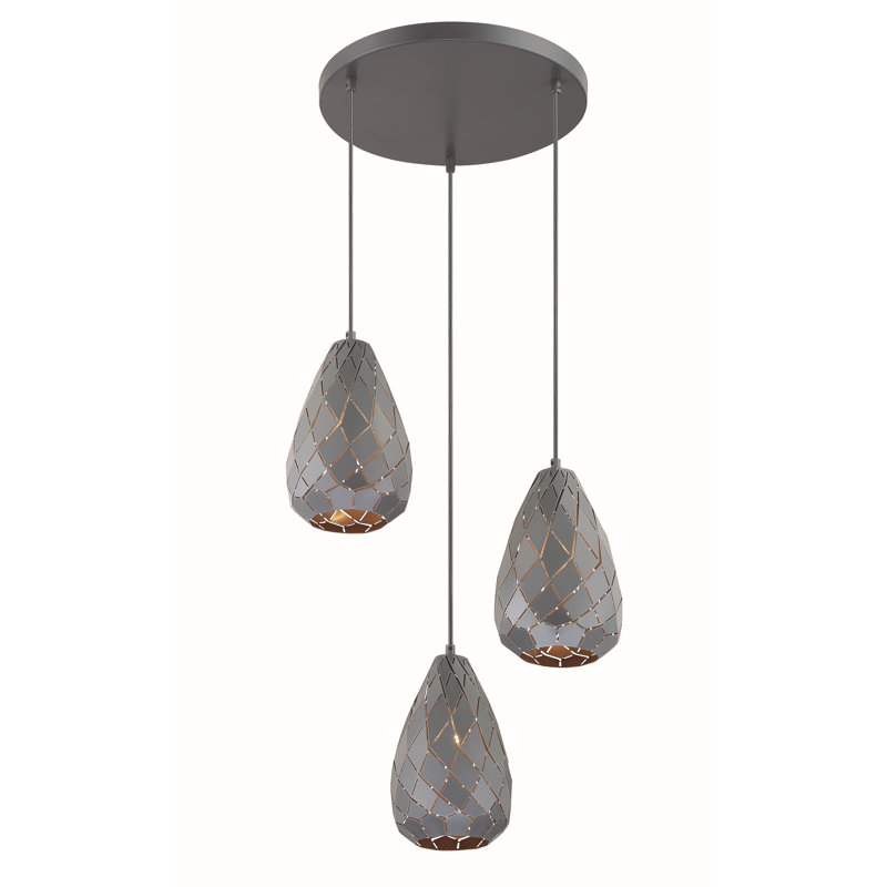Luminaire larmé à 3 lumières unique Arlie