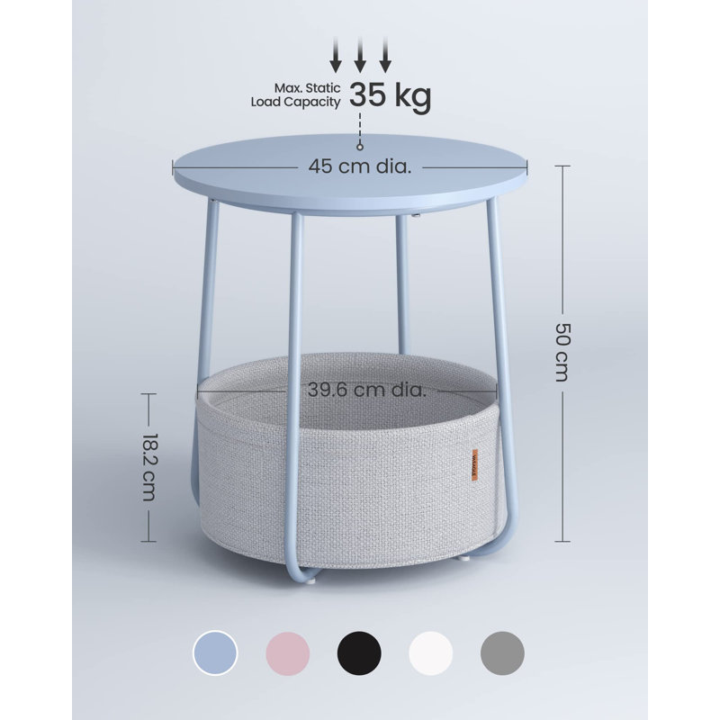 Blen End Table, Pastel Blue, Powder Blue