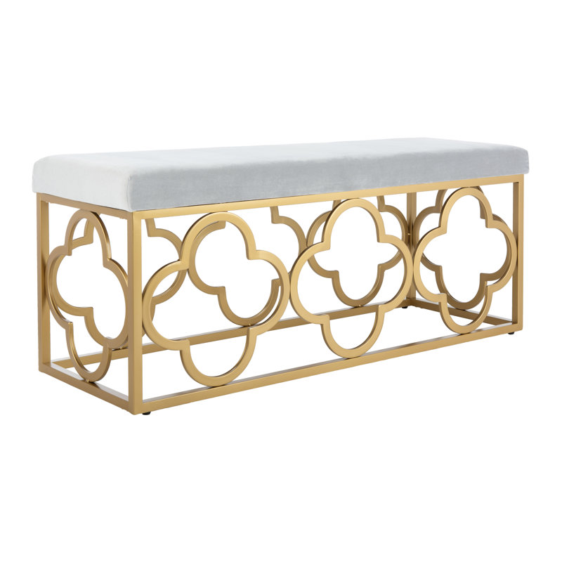 Banc rembourré Rainn, Gris