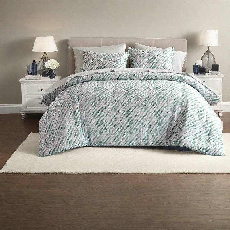 Striped and Abstract Comforter Set