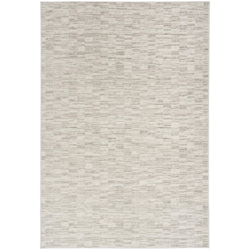 Tapis ivoire gris Calvin Klein, Rectangle 5 pi 3 po x 7 pi 3 po