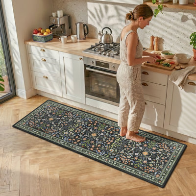71"×24" Floral Anti-Fatigue Kitchen Mat