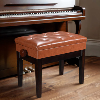 Elmedin Faux Leather Flip Top Storage Bench by Red Barrel Studio