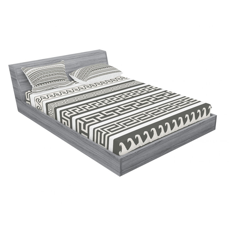 Ensemble de draps Ikat, Ensemble de draps pour lit double avec un drap-hou