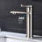 Single Hole Bathroom Faucet, Brushed Nickel, Stainless Steel, Spot- Finish, Resists Water Spots And Fingerprints, Easy To Use With One, Rounded Lines Design Nickel Handle, Surface Cleanliness, One
