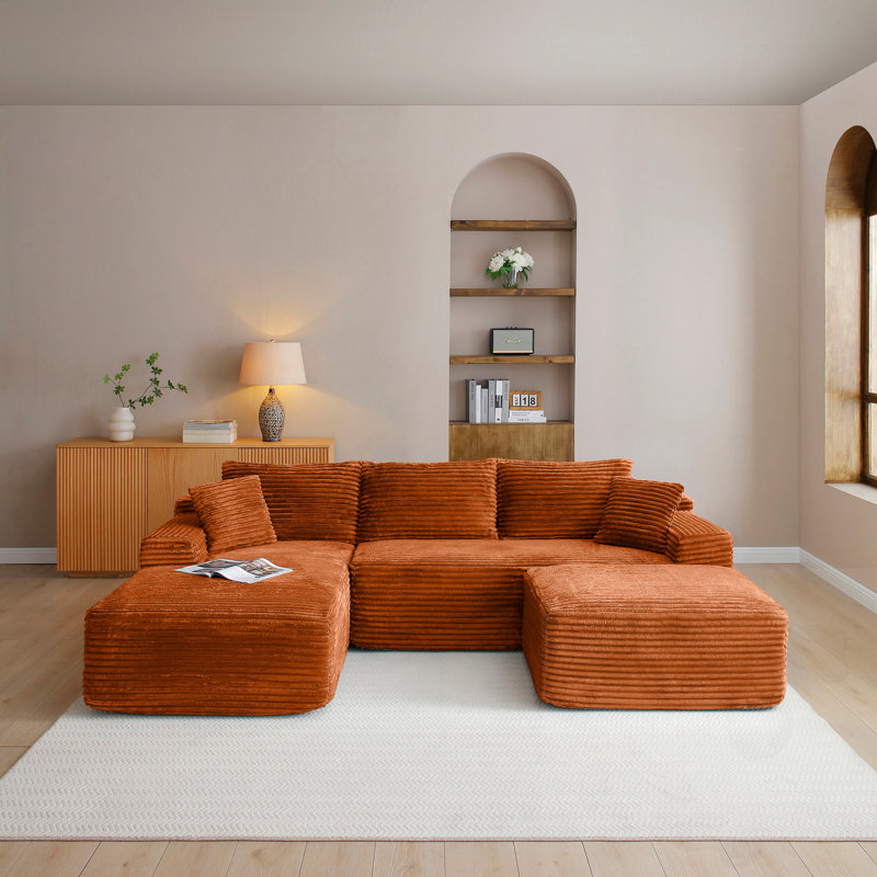 Upholstered Ottoman, Orage
