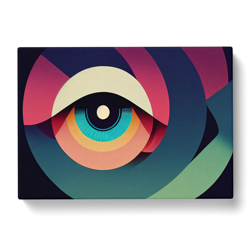 Modern Human Eye Abstract - Wrapped Canvas, 35cm H x 50cm W x 3cm D
