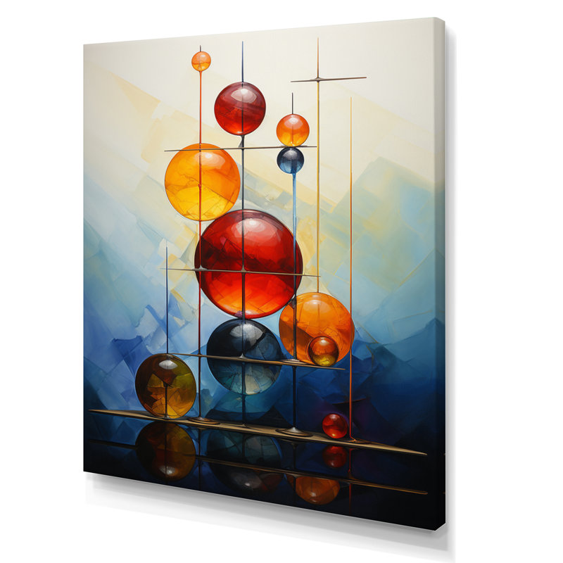 «Opt Art Harmonic Balance IV» sur toile, H 20 po x l 12 po x P 1 po, Toile tendue