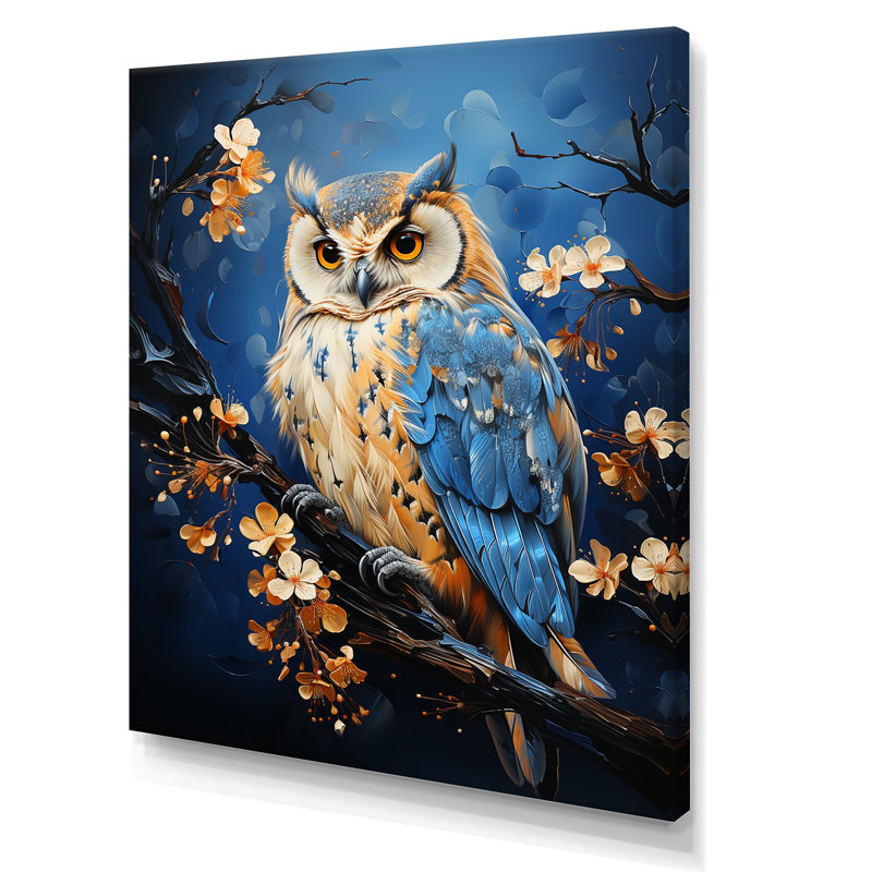 «Enchanted Forest Sentinels Owl» sur toile, H 20 po x l 12 po x P 1 po, Toile tendue