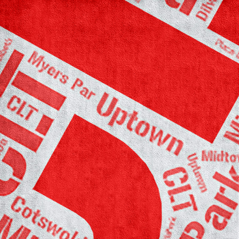 Bath Towel, Red, Microfiber, Charlotte