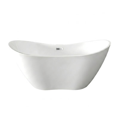 Ophelia 71" x 32'' Freestanding Soaking Acrylic Bathtub