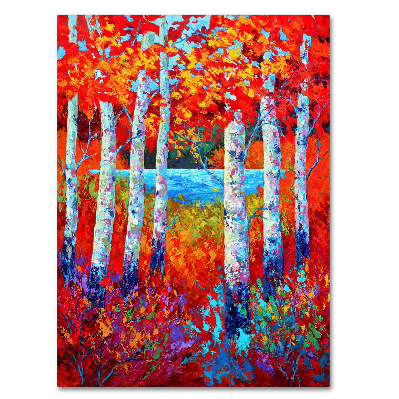 'Autumn Lyrics' Print on Wrapped Canvas, 19" H x 14" W