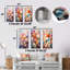 Ensemble de 3 décorations murales multicolores en coquillage-103228546