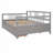 Full Size Daybed Wood Bed with Two Drawers-266604893-266604892