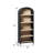Sitarski 76" H x 30" W Curved Arch 5-Shelf Bookcase-897691530