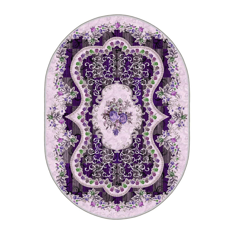Luxurious Hall Carpet, 3.3 x 9.8 ft, 100% Polyester, 650 g/m² | Antibacterial & Non-Slip Underside | 8 mm Pile Height, Machine Washable, 3D Digital Printing | Ideal for Home Entryways & Living Rooms, Durable & Easy to Clean