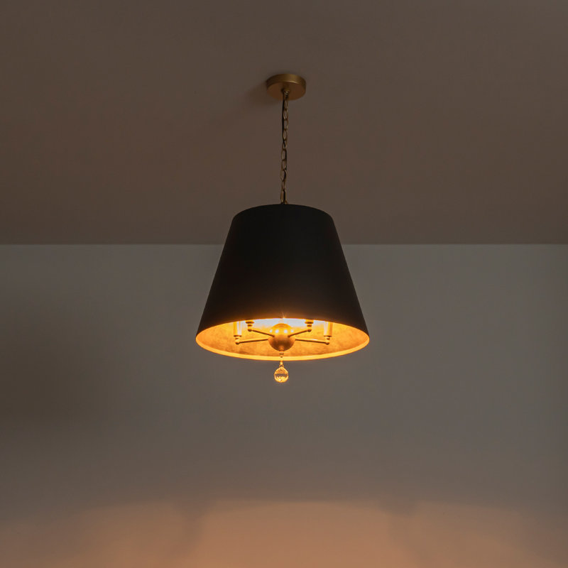 Luminaire suspendu style cône à 5 lumières