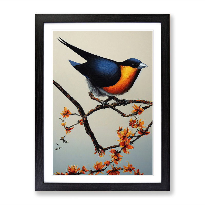 Beauty of the Bird - Wall Art, Black Framed, 64cm H x 46cm W x 2cm D