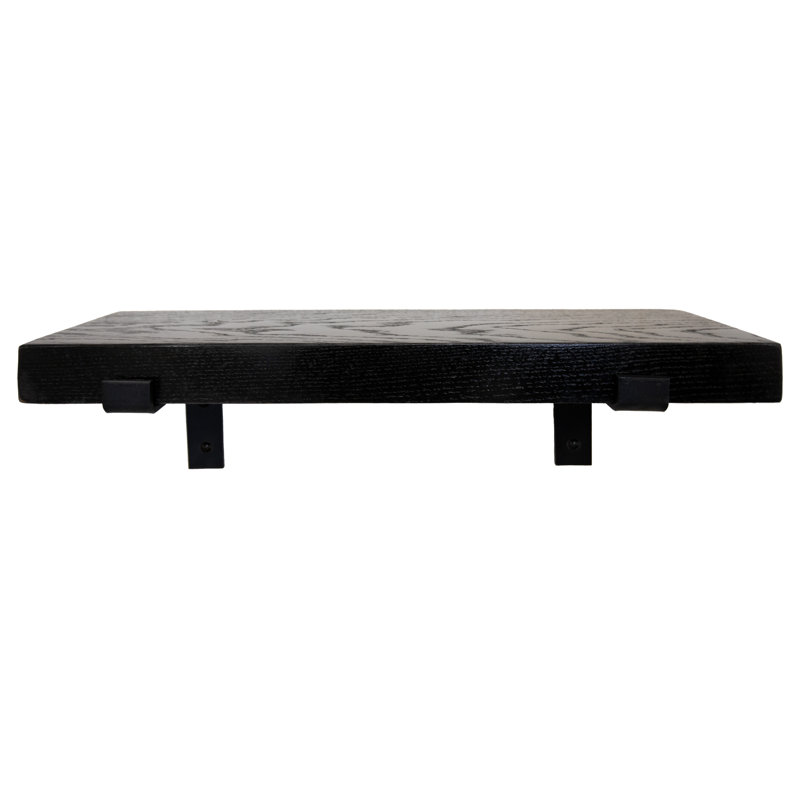 Rayne Red Oak Bracket Shelf, 2" H x 57" W x 4.5" D