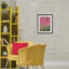 Beverly Hills, impression encadrée sous verre rose et vert, design par Amelia Noyes-2133616578-2133616576