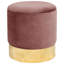 Ajhane 39cm Wide Velvet Tufted Circle Pouffe Ottoman with Storage