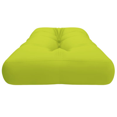  Pallet Cushion Bright Green 120x40x12 cm Fabric