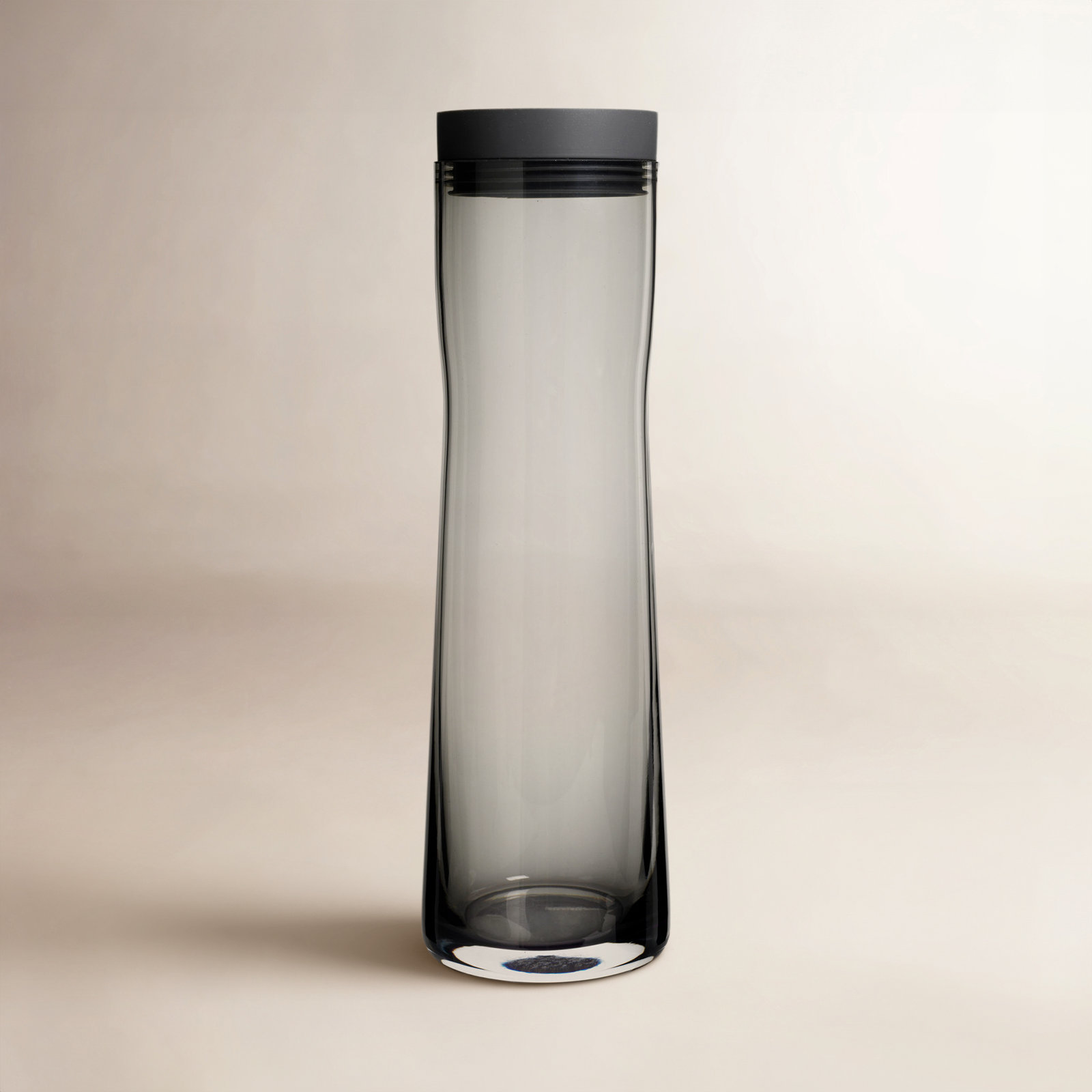 blomus Splash Smoked Glass Water Carafe, Dark Gray