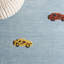 Storrie Hand Tufted Wool/Cotton in Light Blue/Yellow Area Rug-196463301