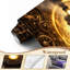 Papier peint adhésif auto-adhésif Steampunk Golden Train-1431721200