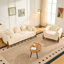 Fauteuil d'appoint 40 po, fauteuil de lecture moderne rembourré avec coussin décoratif assorti, fauteuil confortable pour le salon, noir-136165874-136165876