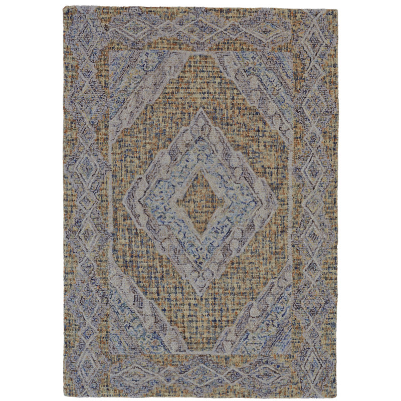 Malerie Wool Geometric Indoor Rug, Rectangle 9'6" x 13'6"