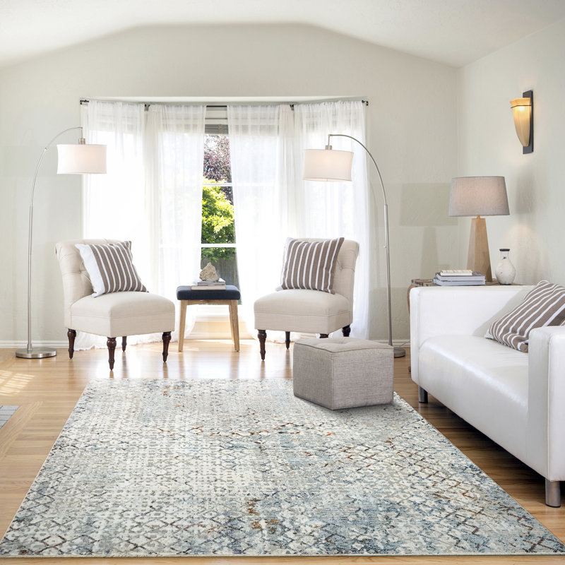 Pranciskus Geometric Indoor Rug, Rectangle 7'10" x 10'8"