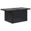  Ensemble de canapé de patio 5 pièces avec coussins en rotin de polyester noir