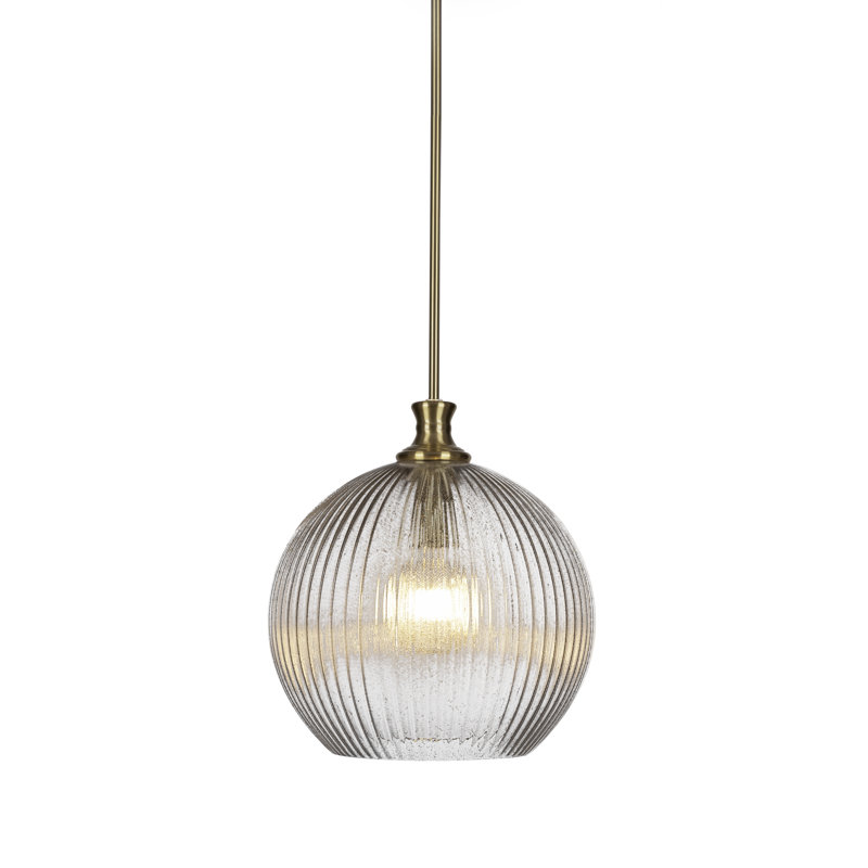 Luminaire suspendu à 1 tige Carina, Laiton New Age