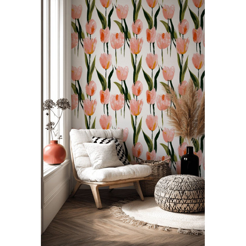 Papier peint floral Tulip Garden