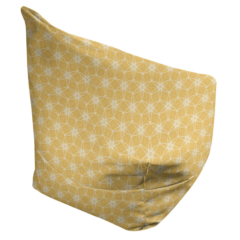 Fauteuil à billes et méridienne standard Leffel, H 86 po x l 27 po x P 43 po, Jaune, Pas de bourre