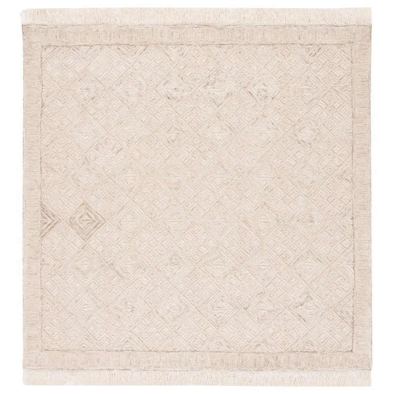 Tapis ivoire / sauge Hilley 803, Carré 6 pi