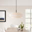 Flaire 5-Light Dimmable Steel Drum Chandelier with Linen Blend Shade-1875421377-1875421390