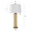 Seybert - Lampe de table transitionnelle - Opulance ambrée - Abat-jour-1150800904