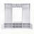 79.1"Wide Modern Hall Tree with Shoe Storage, 8 Cubbies, 7 Coat Hooks & Adjustable Shelf