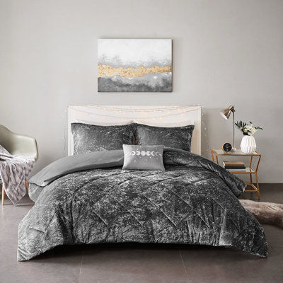 Housse de couette simple / simple TG en velours avec taies décoratives et coussin décoratif