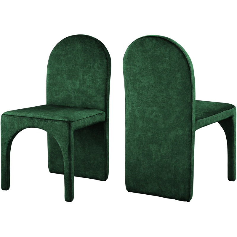 Chaise d'appoint en velours Car Pathia, Vert